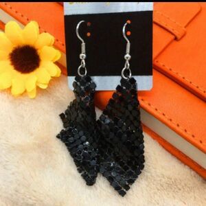 Black Sequin earrings